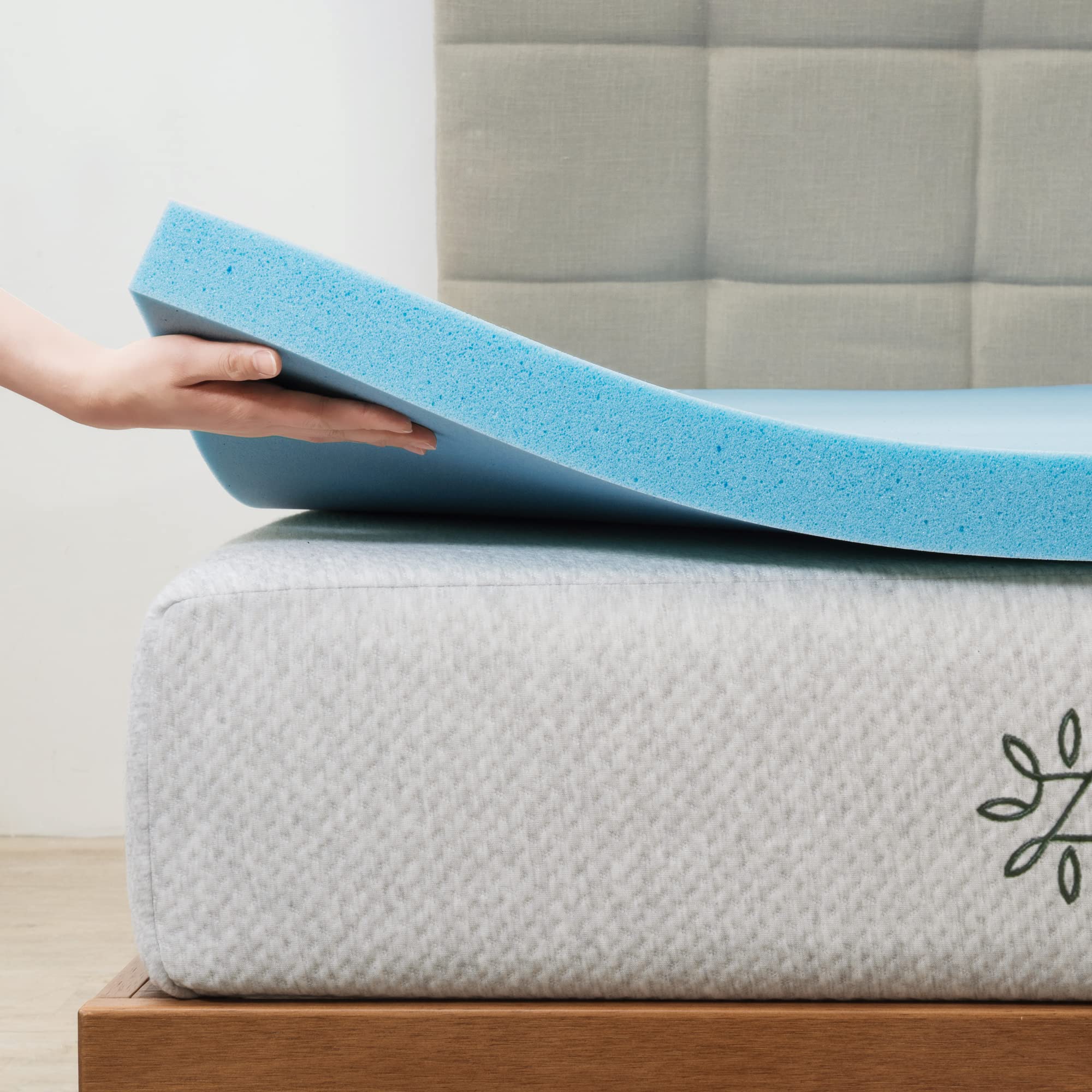 ZINUS 3 Inch Green Tea Cooling Gel Memory Foam Mattress Topper - King Size, CertiPUR-US Certified Cooling Gel Foam for Pressure Relief & Temperature Regulation - Perfect for Hot Sleepers & Bedroom Comfort Upgrade