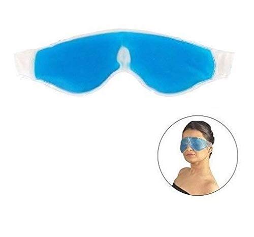 JK ENTERPRISE Cooling Gel Eye Mask (3-Pack) - Relieves Dark Circles, Dry Eyes & Redness | Soothing Pain Relief & Cooling Therapy | Sleep Aid & Relaxation | Blue Eye Patches for Men & Women - Perfect for Travel, Work & Home Use