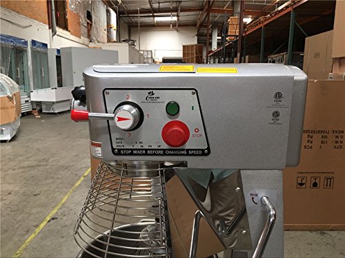 30-Quart Commercial Mixer - Heavy Duty Stand Mixer for Bakery, Pizza Dough & Food Prep | NSF Certified | Restaurant & Kitchen Use (HLM-30B-B30dup) | Perfect for Bakeries, Pizzerias & Catering Businesses