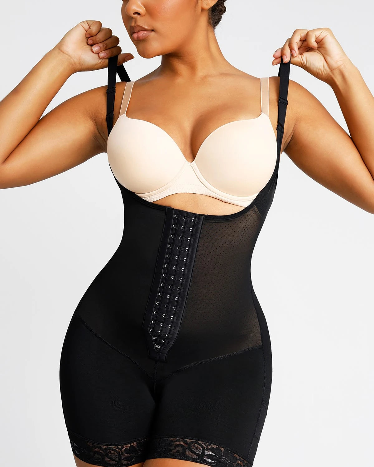 AirSlim® Core Sculpt Open Bust Shaping Bodysuit for Women - Tummy Control Shapewear for Slimming & Posture Support - Perfect for Dresses, Workouts & Special Occasions