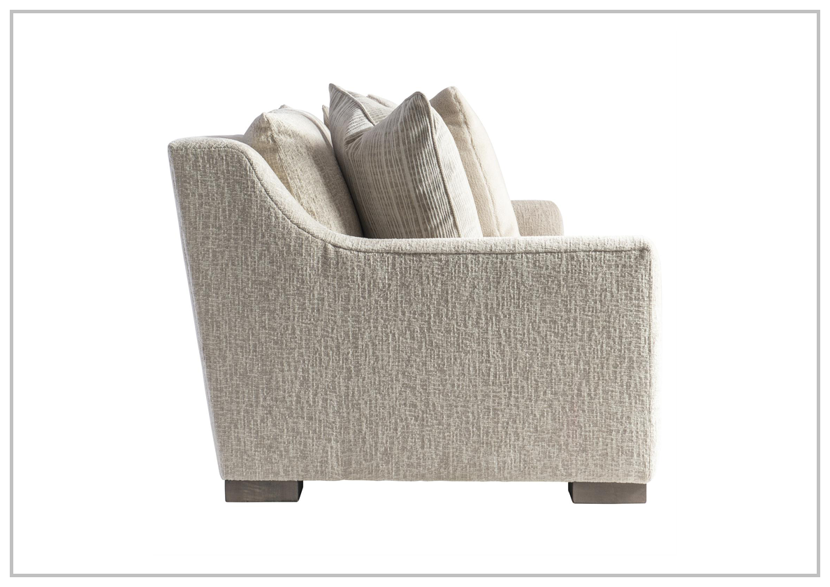 Bernhardt Gabi Fabric Sofa in Light Beige - Modern Living Room Furniture for Small Spaces | Comfortable Upholstered Couch for Apartments & Cozy Homes