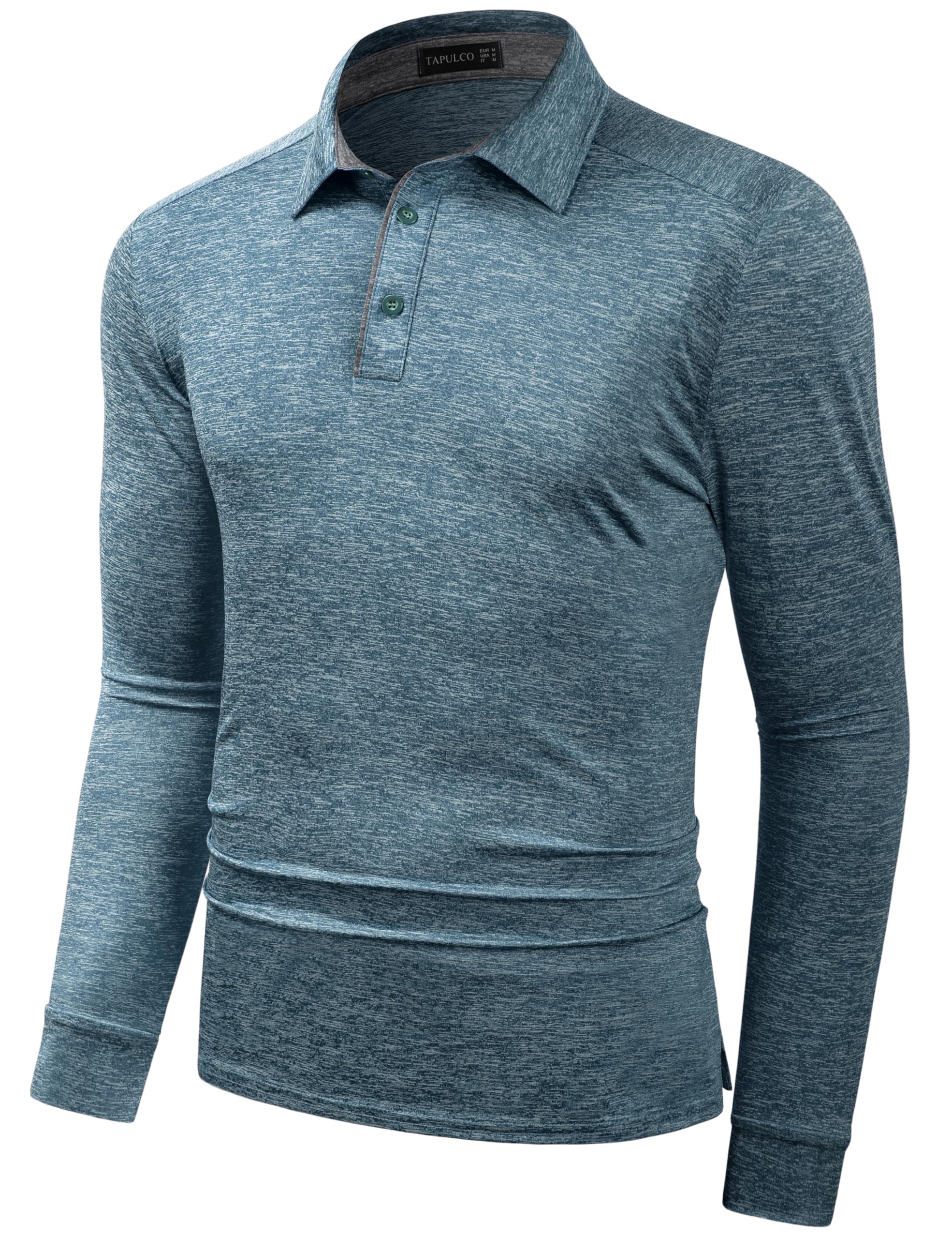 Men's Quick Dry Golf Shirt - Moisture Wicking Athletic Polo Shirt with Stretch Fabric & Collar - Perfect for Golf, Tennis, Running & Outdoor Sports Activities