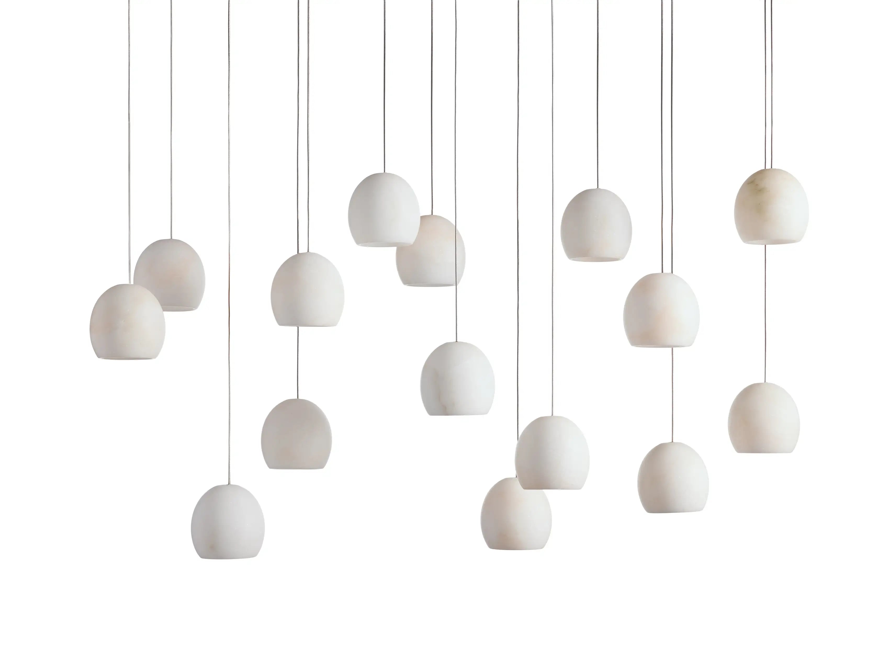 Maeva Round Alabaster Chandelier - 13