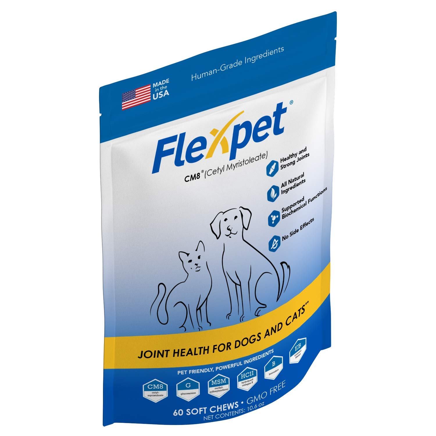 Maximum Strength Dog Pain Relief Soft Chews - All-Natural Hip & Joint Supplement with Glucosamine & Cetyl Myristoleate (CM8) for Inflammation - 180 Count (3 Pack) - Perfect for Senior Dogs with Arthritis & Mobility Issues
