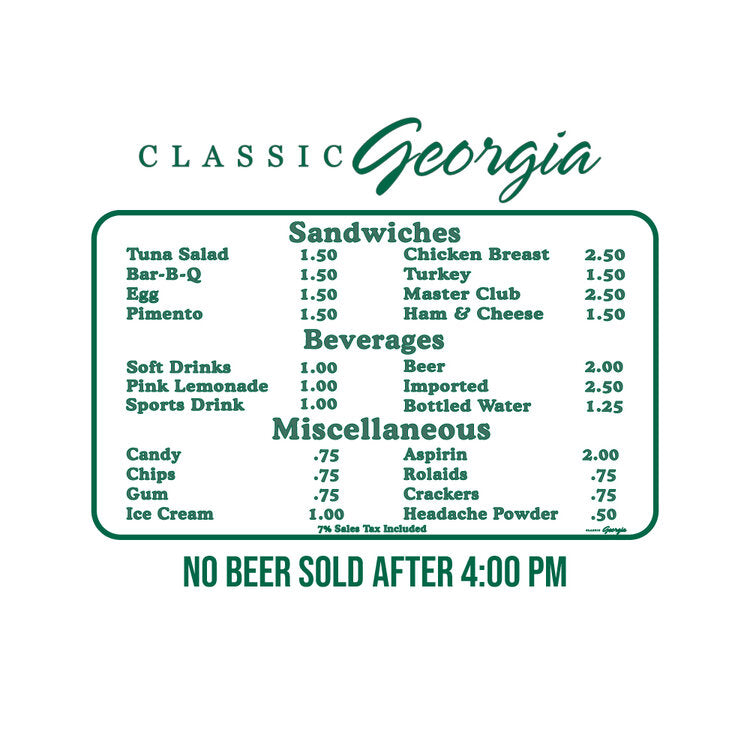 Classic Georgia No Beer After 4 Pocket T-Shirt | Vintage Style Cotton Tee for Men | Casual Wear, Bar Hopping & Weekend Outfits