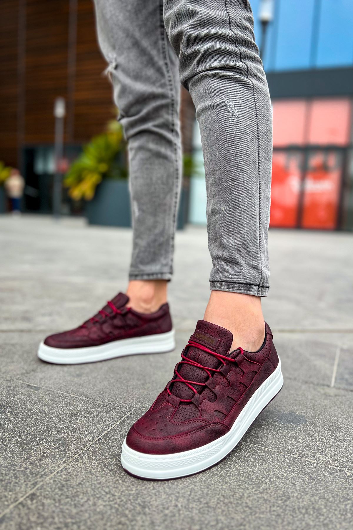 CH040 CBT C Rey Men's Shoes in Burgundy - Stylish & Comfortable Footwear for Casual Wear, Work, and Outdoor Activities
