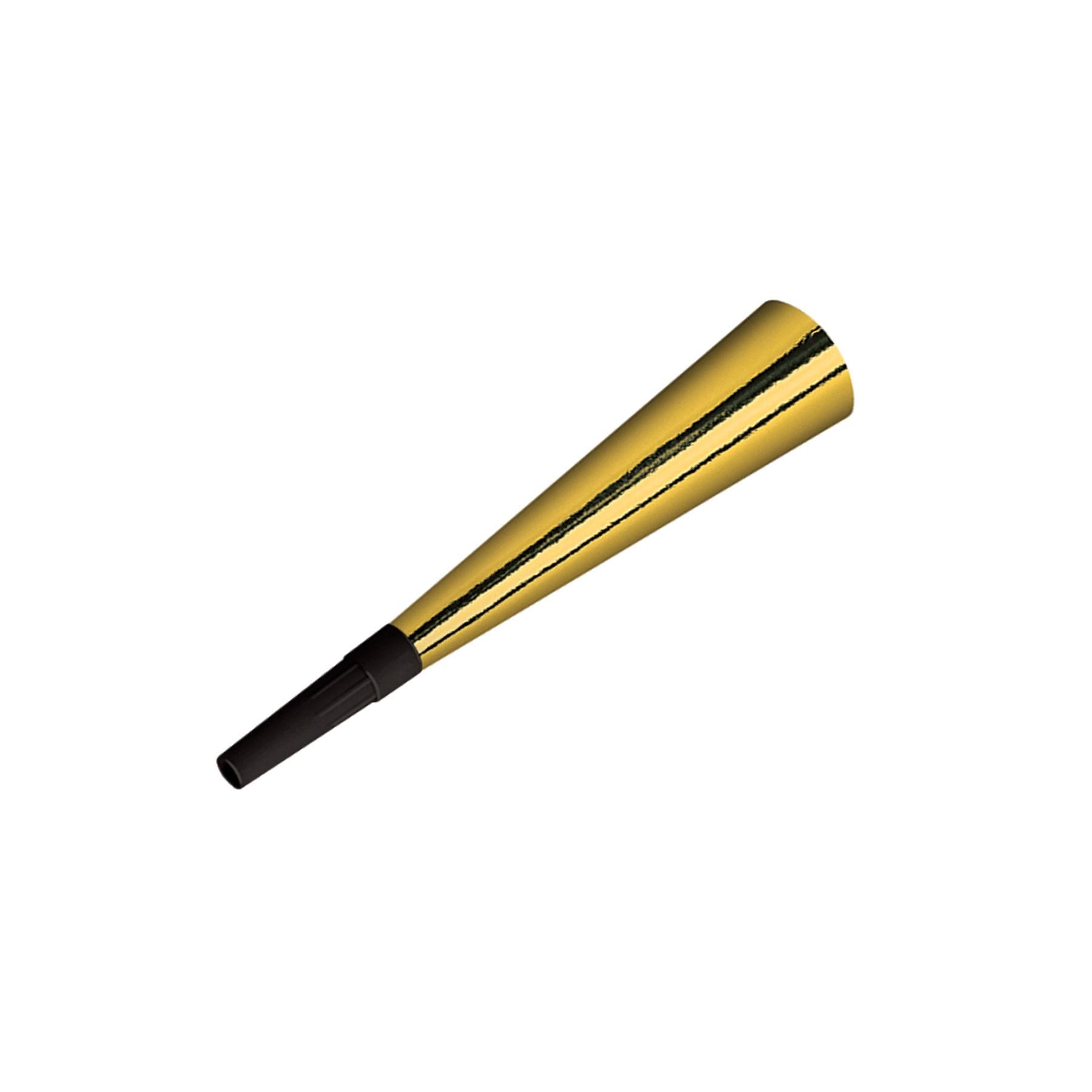 100 Pack Beistle Sparkling Gold New Years Party Horns - Noise Makers for NYE Celebrations, Birthday Parties & Festive Events - Perfect for Countdowns, Balloon Drops & Champagne Toasts