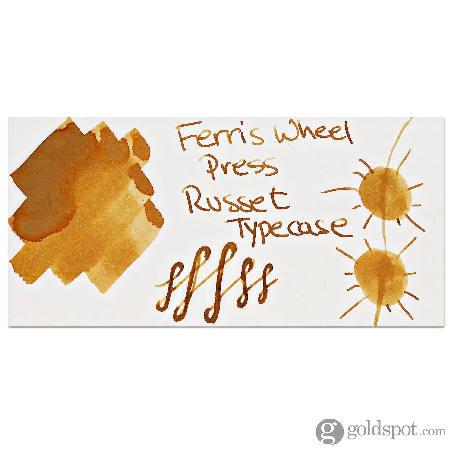 Ferris Wheel Press Russet Typecase Bottled Ink Pot - 10mL Fountain Pen Ink for Calligraphy, Journaling & Artistic Writing - Perfect for Writers, Artists & Pen Enthusiasts