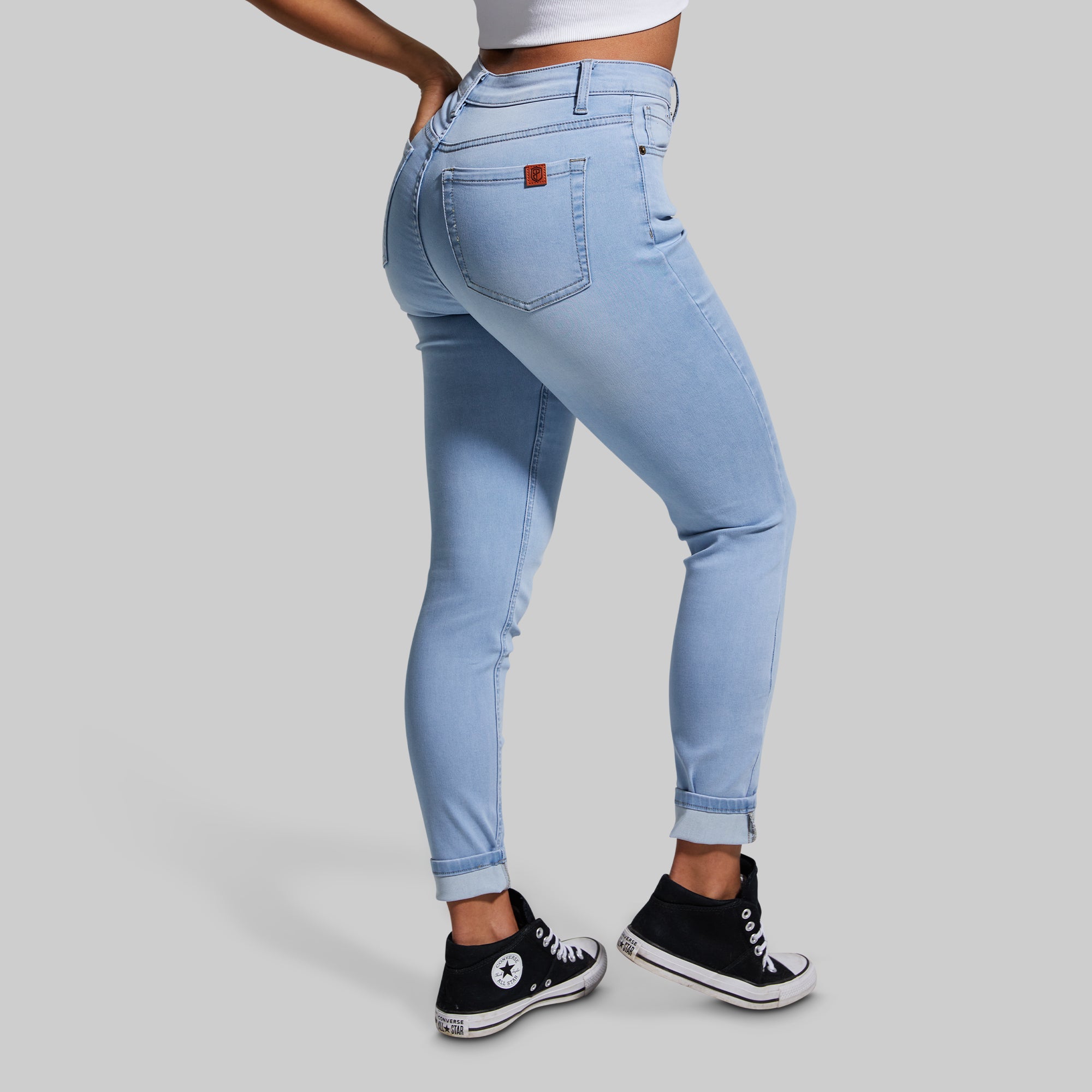FLEX Stretchy High Rise Skinny Jeans for Women - Light Wash Denim Pants, Comfortable Slim Fit Trousers for Casual Wear, Work & Night Out