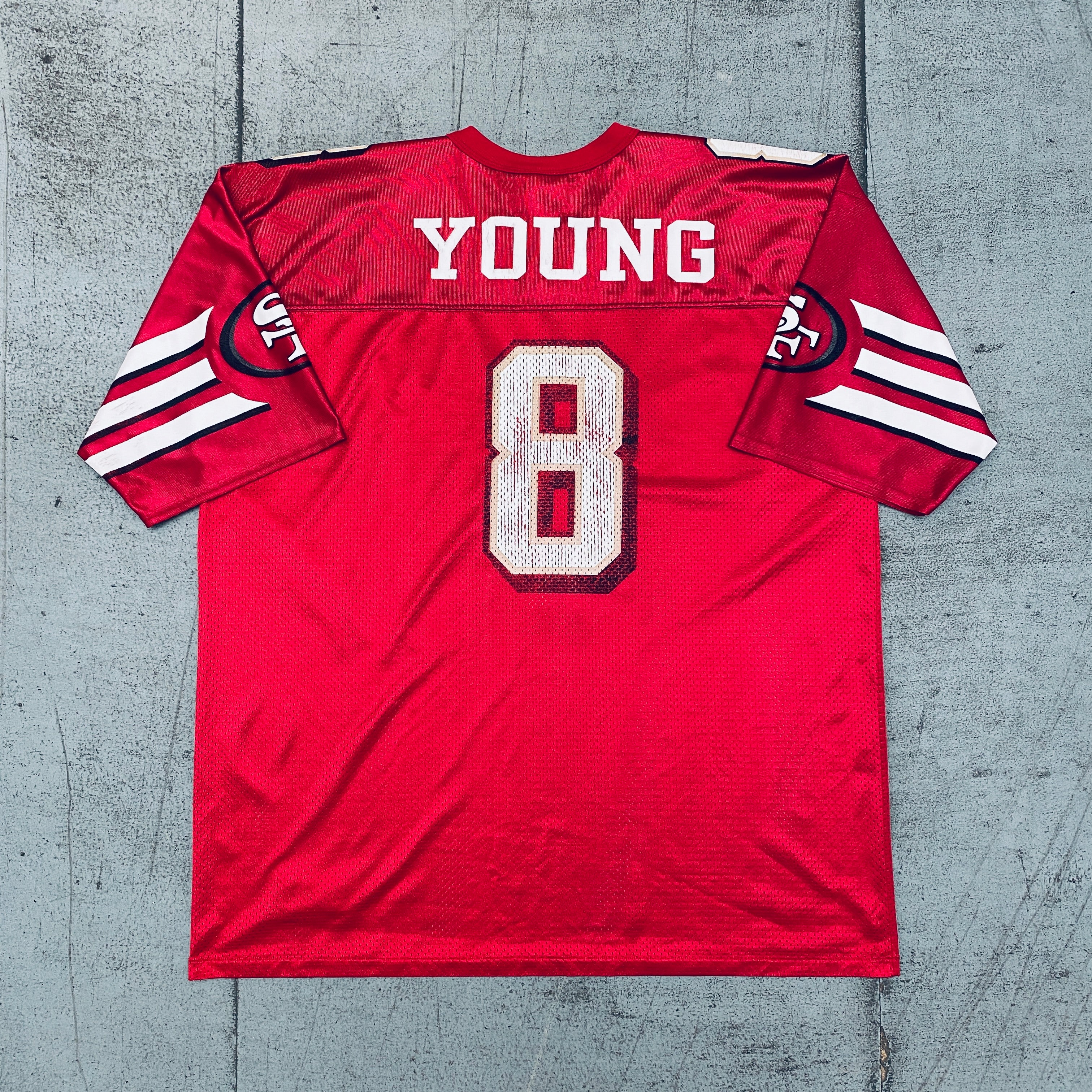 Steve Young 1996/97 San Francisco 49ers Jersey - XL Size | Vintage NFL Football Jersey for Fans & Collectors | Perfect for Game Day, Sports Events & Memorabilia Display
