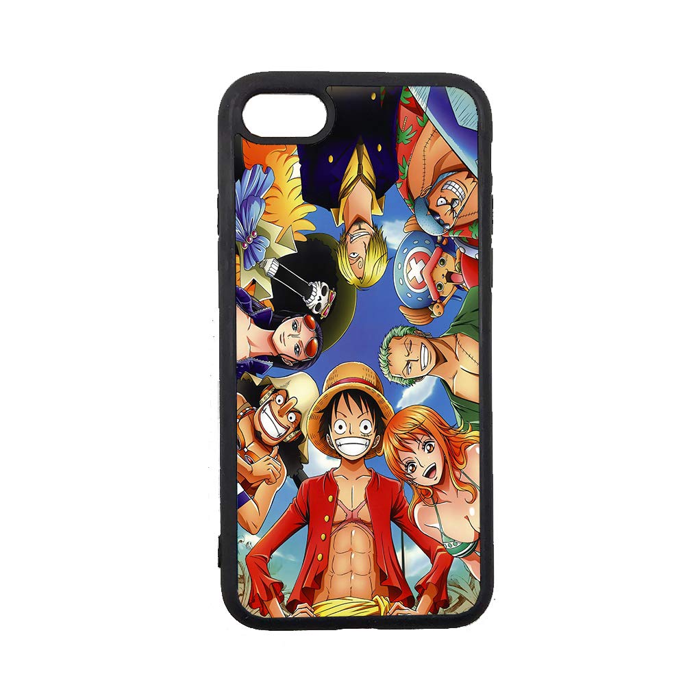 JNKPOAI One Piece Anime TPU Soft Shell Phone Case for iPhone 7/8/SE - Durable Shockproof Cover with Premium Print (Perfect for Anime Fans & Daily Protection)