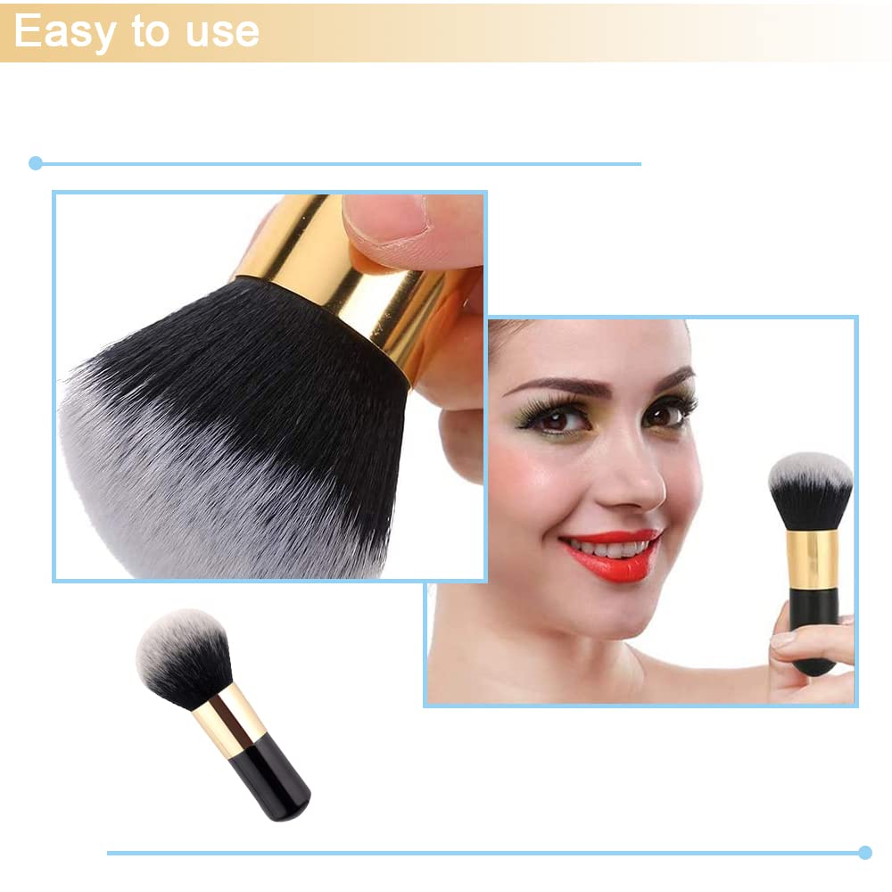 Premium Large Fluffy Powder Brush - Soft Blush & Foundation Makeup Brush for Mineral Loose Powder, Highlighting & Contouring | Ideal for Daily Makeup, Professional Use & Travel Beauty Kit