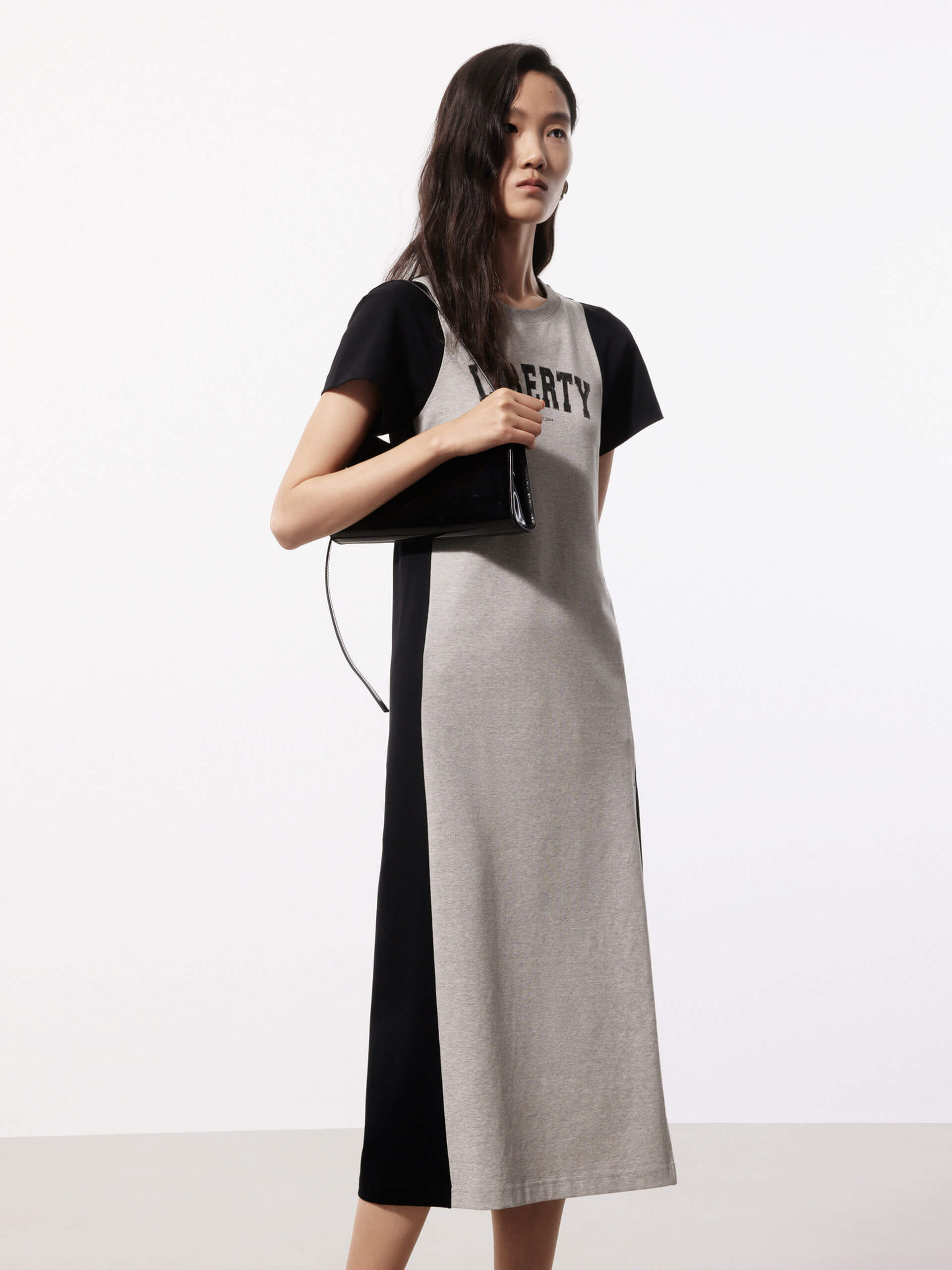 Stylish Color Block Tee Dress for Women | Trendy Casual Summer Outfit | Perfect for Beach, Brunch & Weekend Wear