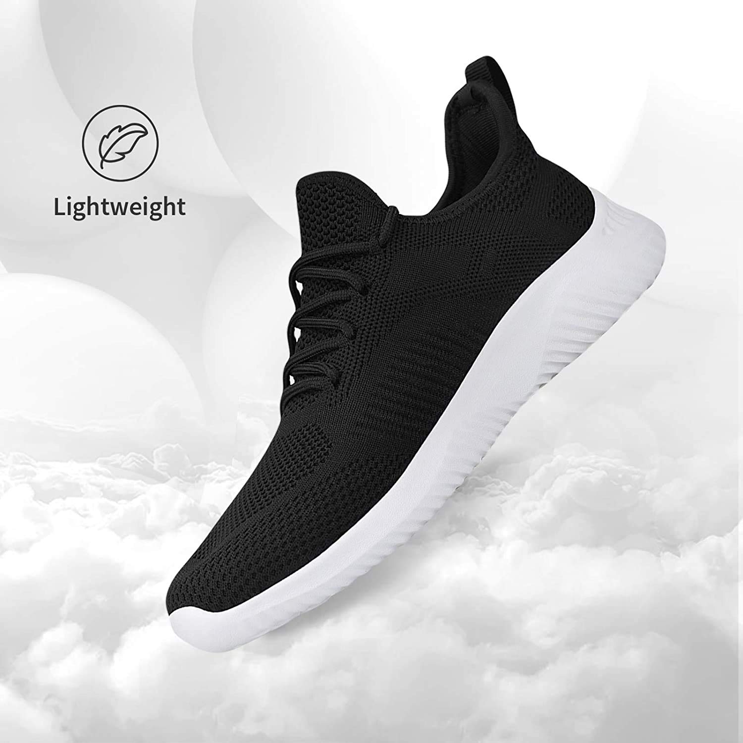 Rospick Women's Comfortable Walking Sneakers - Lightweight Athletic Shoes for Casual Wear, Running & Gym Workouts | Perfect for Daily Walking, Jogging & Fitness Activities