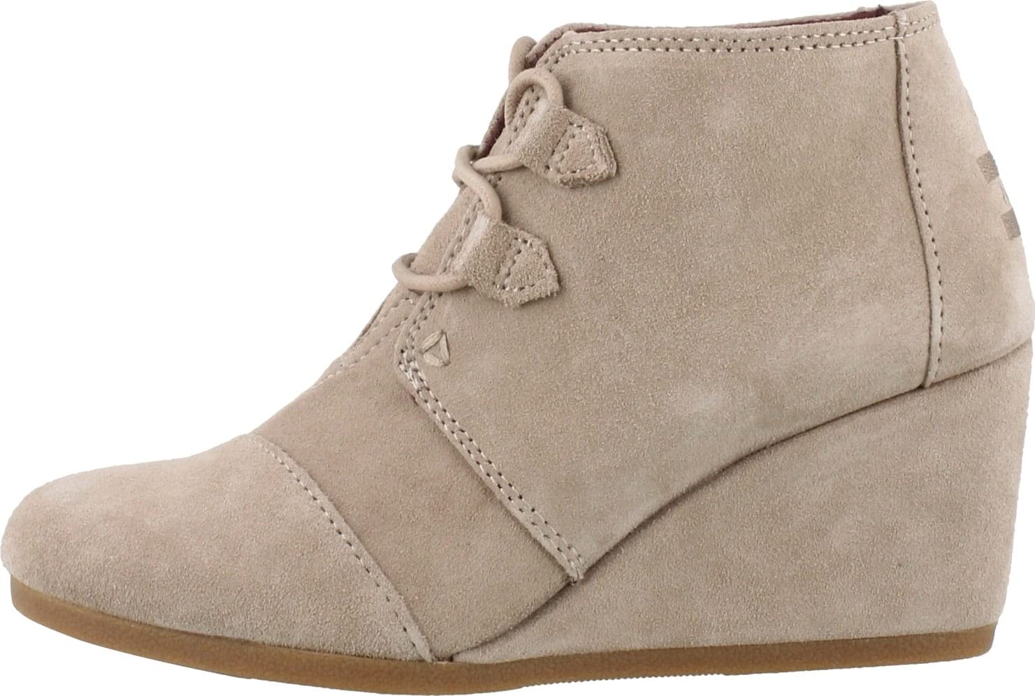 TOMS Women's Kala Bootie - Forged Iron Grey Suede Ankle Boots for Casual Wear & Everyday Comfort | Perfect for Work, Outings & Fall Fashion