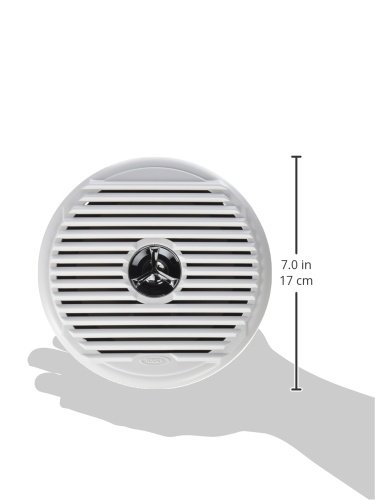 Jensen MSX65R 6.5 Inch 75W Coaxial Car Speakers - Silver/White - Premium Sound for Vehicles, Boats & Home Audio Systems