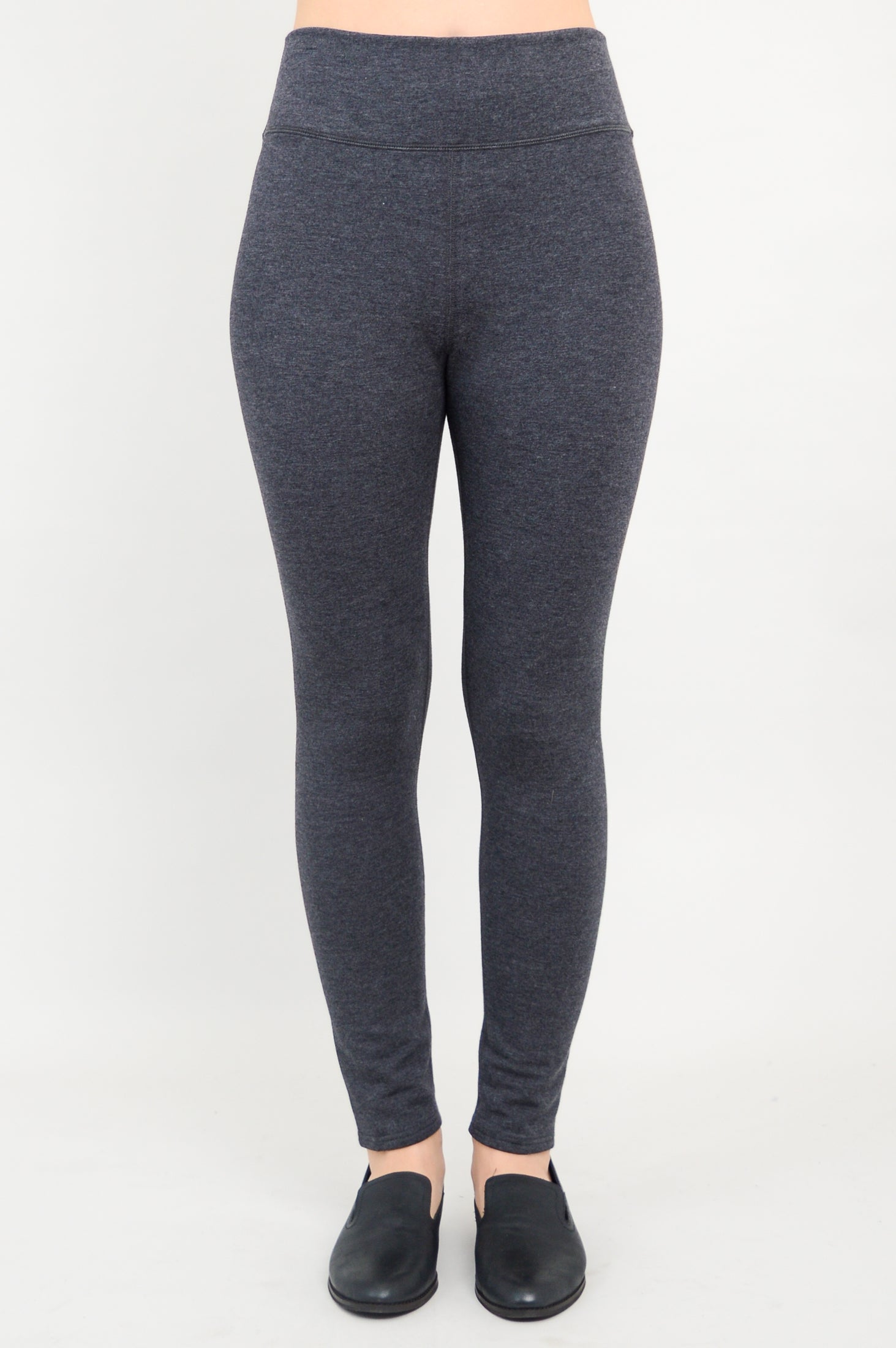 Women's Dixie Leggings - Soft Bamboo Fleece, Granite Color - Perfect for Yoga, Workouts & Lounge Wear