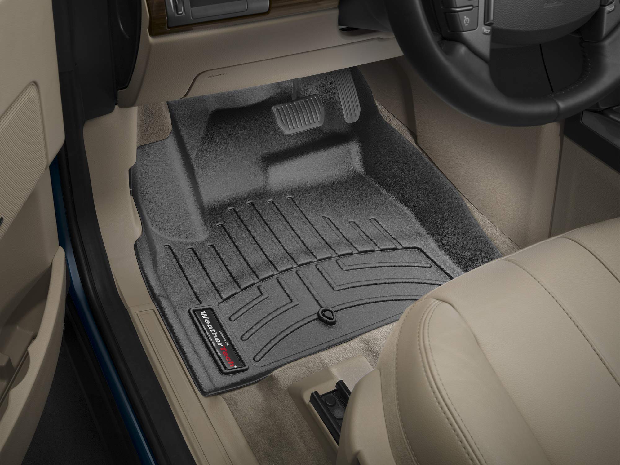 WeatherTech Custom Fit All-Weather Floor Mats for Cars & Trucks - Heavy Duty FloorLiner (Model 446691) - Perfect for Road Trips, Off-Roading & Everyday Protection