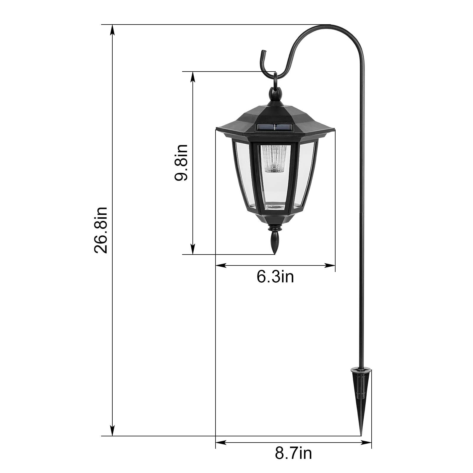 Viewsun 8 Pack Solar Post Cap Lights & 2 Pack 34