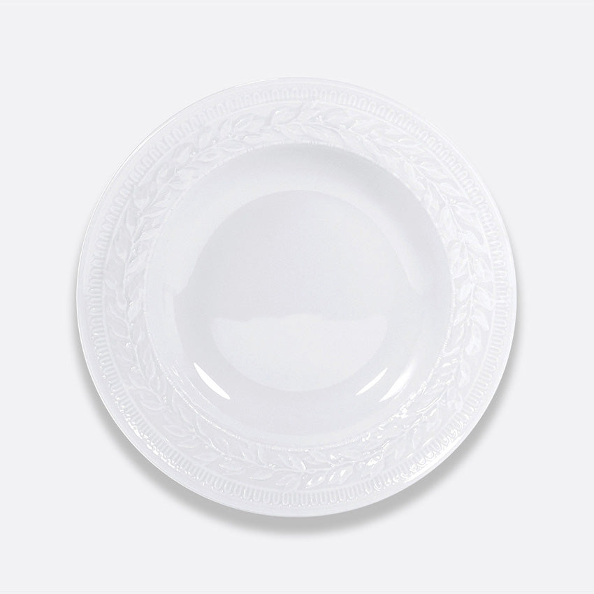 Bernardaud Louvre Rim Soup Bowl - Fine French Porcelain Dinnerware for Elegant Dining | Perfect for Soups, Stews & Special Occasions
