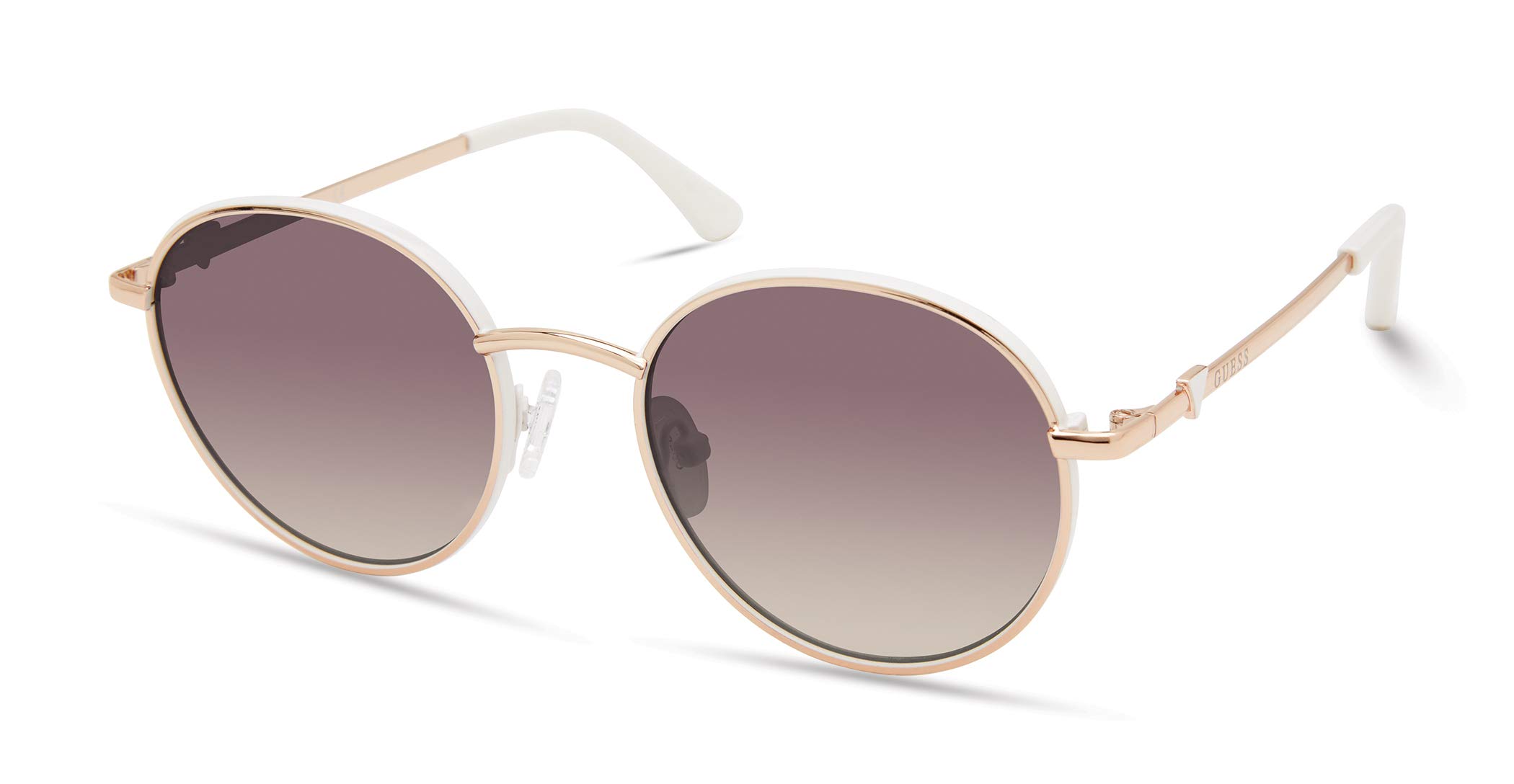 GUESS Women's Classic Round Sunglasses - UV Protection, Polarized Lenses, Fashionable & Lightweight for Outdoor Activities, Driving, and Beach Vacations