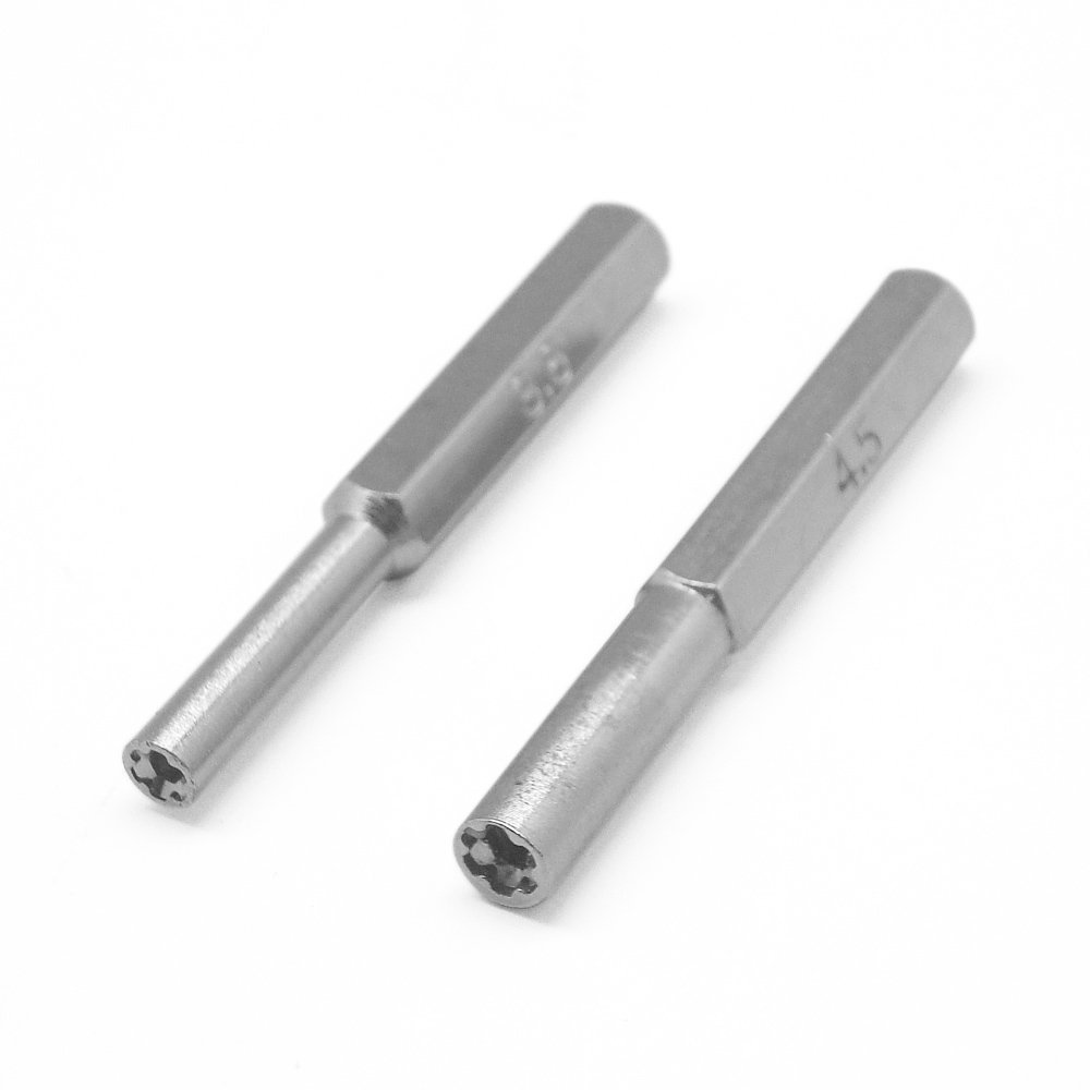 3.8mm & 4.5mm Steel Security Screwdriver Set for NES SNES N64 Game Cartridges - Nintendo 64 Console Repair Tool Kit - Perfect for Retro Gaming Maintenance & System Restoration