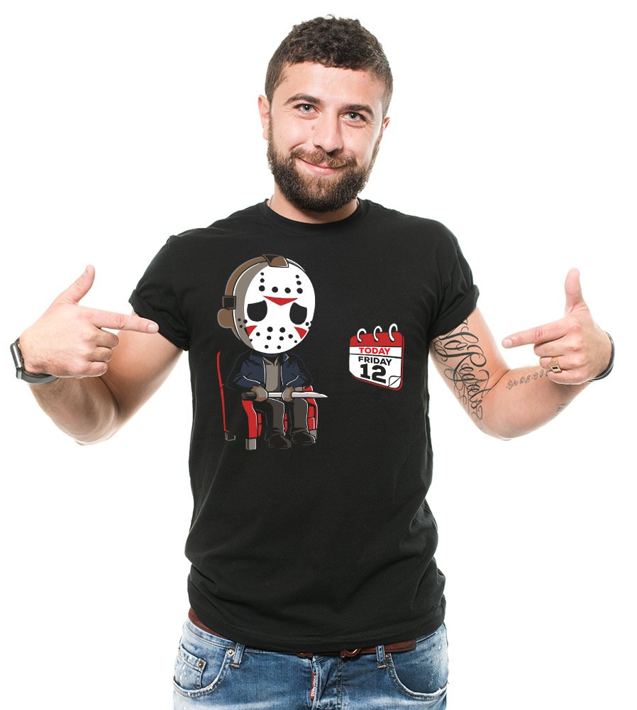 Funny Friday 12 Jason Counselor T-Shirt for Men - Vintage Silk Road Inspired Humor Tee - Perfect for Casual Wear, Gifts & Pop Culture Fans