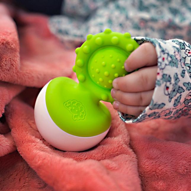 Fat Brain Toys Dimpl Wobble Sensory Toy for Babies & Toddlers - Fun Learning & Fine Motor Skills Development - Perfect for Playtime, Daycare & Early Education