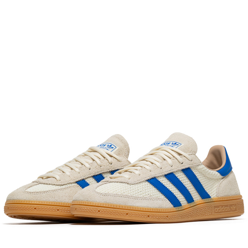 Adidas Handball Spezial Sneakers - White & Blue Retro Sports Shoes for Men | Classic Indoor & Outdoor Training, Casual Streetwear Fashion
