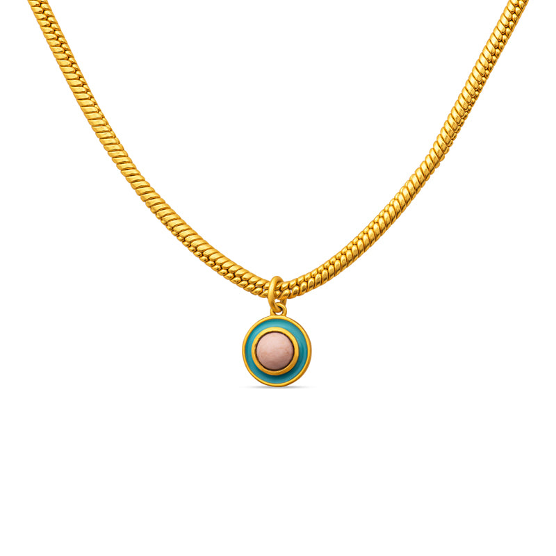 Blue Grotto Pendant Necklace - Handmade Italian Jewelry with Genuine Blue Stone, Sterling Silver Chain | Perfect for Women's Gift, Anniversary, Birthday & Everyday Elegance