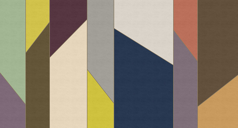 Patel 2 Geometry Wall Art - Modern Abstract Canvas Painting for Home & Office Decor | Perfect for Living Room, Bedroom or Workspace