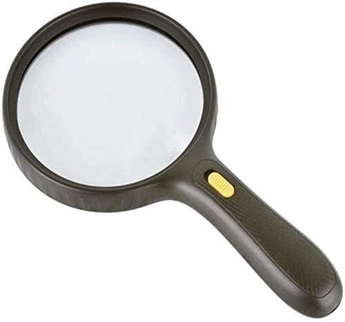 ZSCLLCQ 10X HD Magnifying Glass for Reading - High Power Optical Lens, Handheld Magnifier for Elderly, Kids & Hobbyists - Perfect for Books, Maps, Stamps & Crafts