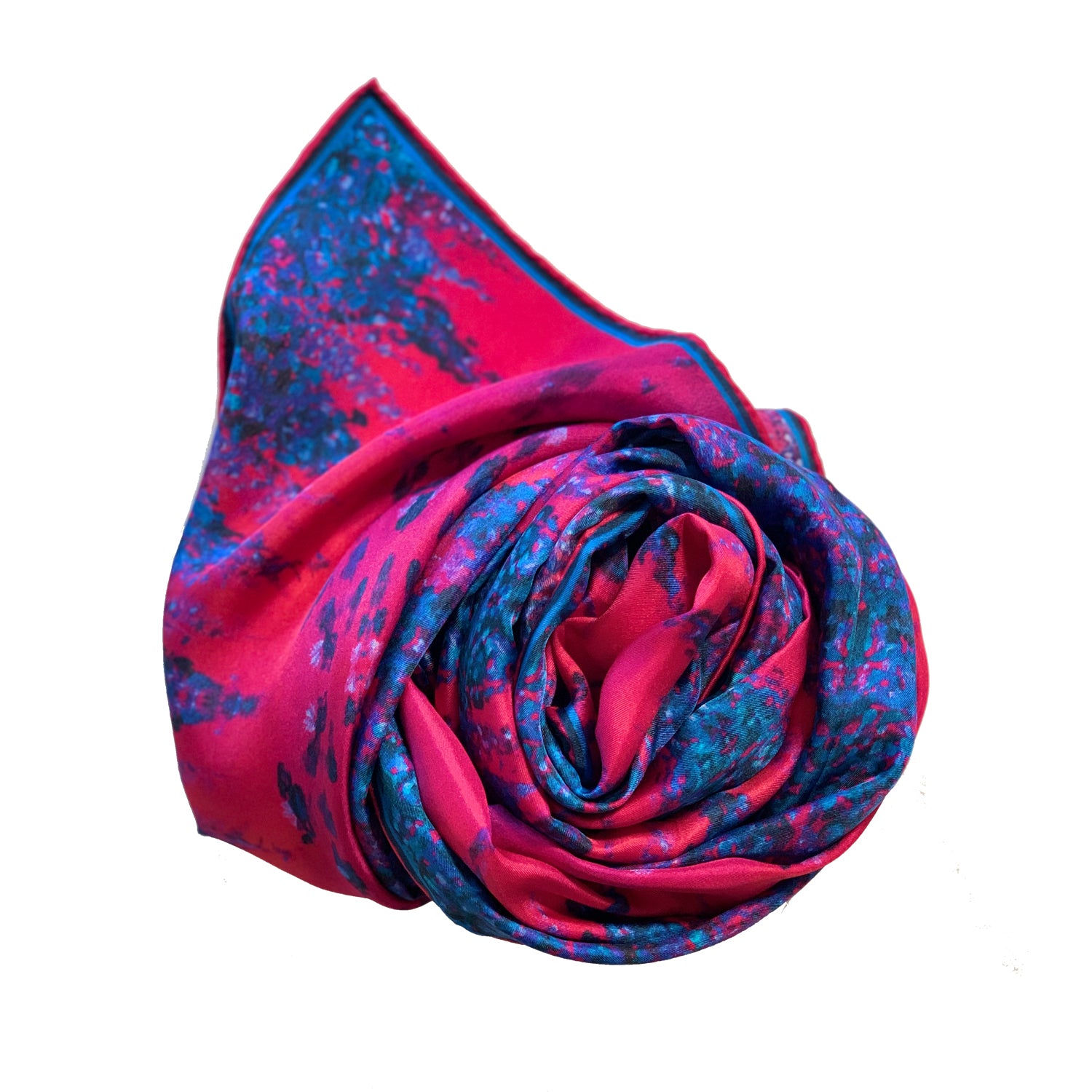 Fuchsia Dreams Long Silk Scarf for Women - Elegant Fashion Accessory for Dresses, Coats & Evening Wear | Lightweight & Luxurious