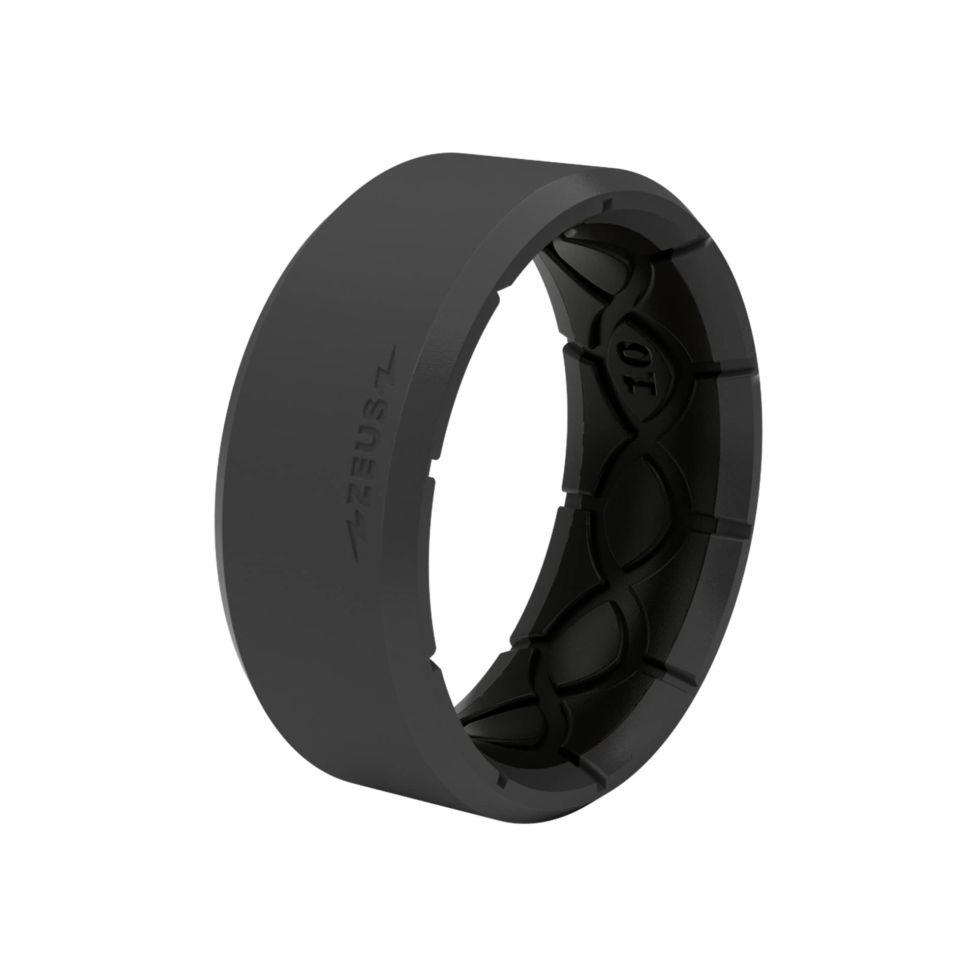 Groove Life Zeus Silicone Ring for Men - Durable Breathable Rubber Wedding Band with Unique Design & Lifetime Warranty | Comfort Fit for Active Lifestyle, Gym, Swimming & Outdoor Adventures