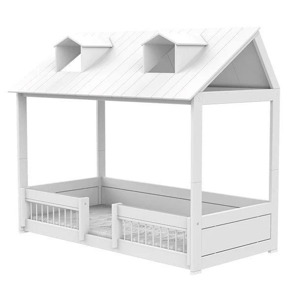 Convertible House Bed and Beach House - 2 in 1 Kids Furniture for Bedroom & Playroom | Perfect for Indoor Play, Naptime, and Imaginative Adventures