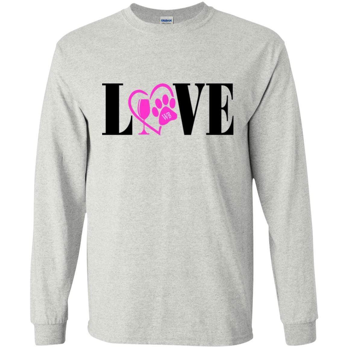 WineyBitches.co LS Ultra Cotton T-Shirt for Women | Soft Comfortable Long Sleeve Tee | Perfect for Casual Wear, Lounge & Everyday Outfits