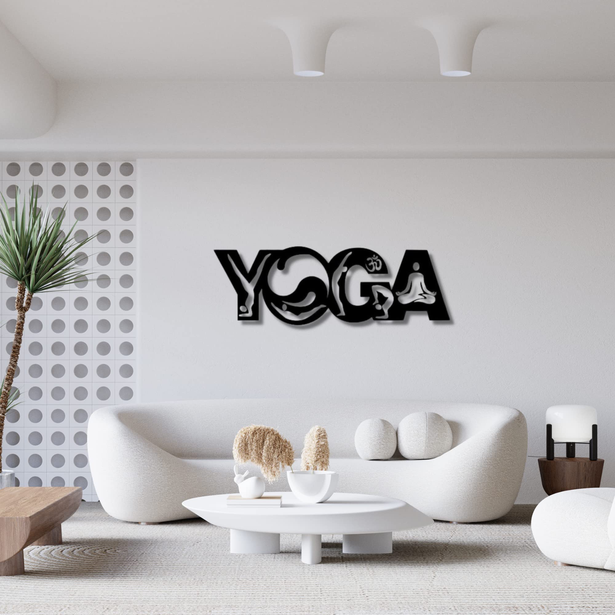 YOGA Metal Wall Art - Home Decor for Living Room & Bedroom