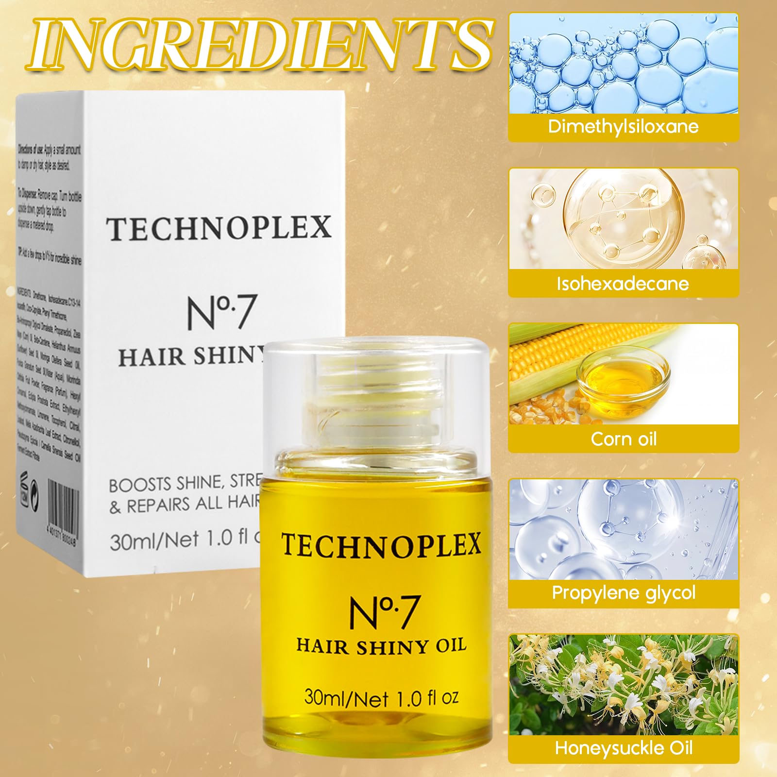 30ml Hair Bonding Repair Oil - Nourishing & Strengthening Treatment for Healthy Hair Growth | 100% Stronger Hair | Perfect for Damaged, Dry & Brittle Hair Care Routine