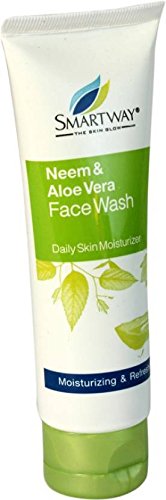 Smartway Neem & Aloe Vera Face Wash (75ml) - Pack of 3 | Natural Acne Treatment & Skin Brightening | Daily Cleanser for Oily & Sensitive Skin