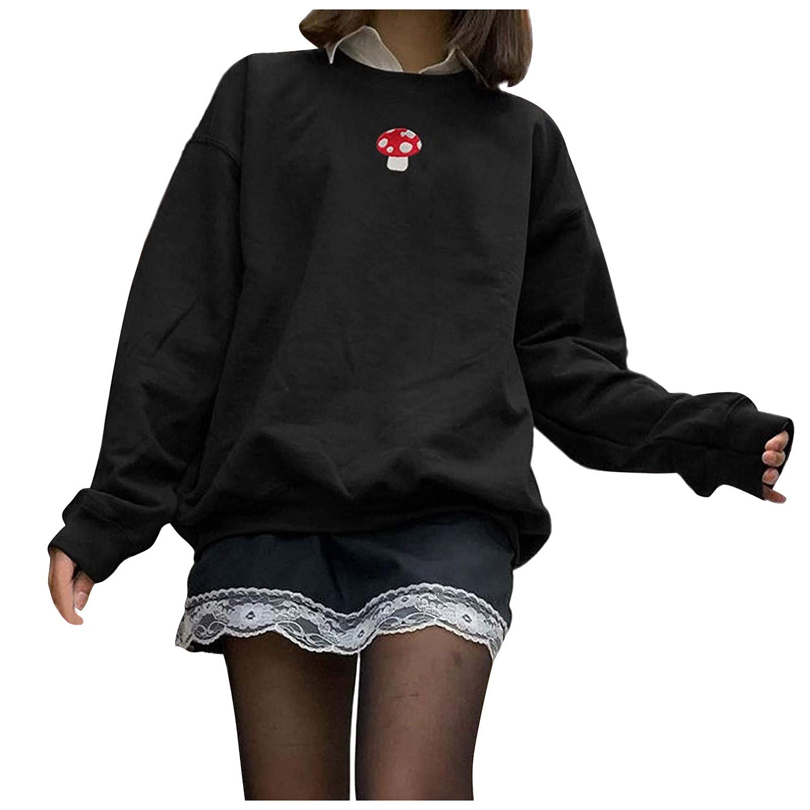 Stylish Women's Printed Pullover Sweatshirt with Pockets - Casual Fashion Jacket Blouse Top for Girls | Perfect for Everyday Wear, Outings & Layering