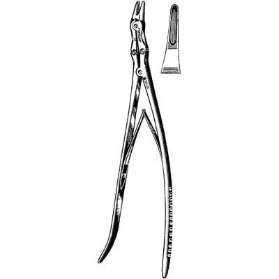 Dale First Rib Rongeur Surgical Instrument 14cm 55-1530 - Precision Bone Cutting Tool for Thoracic Surgery & Orthopedic Procedures