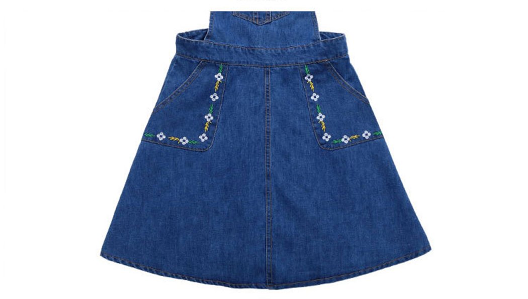 KIDSCOOL SPACE Girls Denim Skirts & Stretchy Jeans Overalls - Soft Comfortable Playwear for Toddler & Little Big Girls - Perfect for School, Playdates & Outdoor Adventures