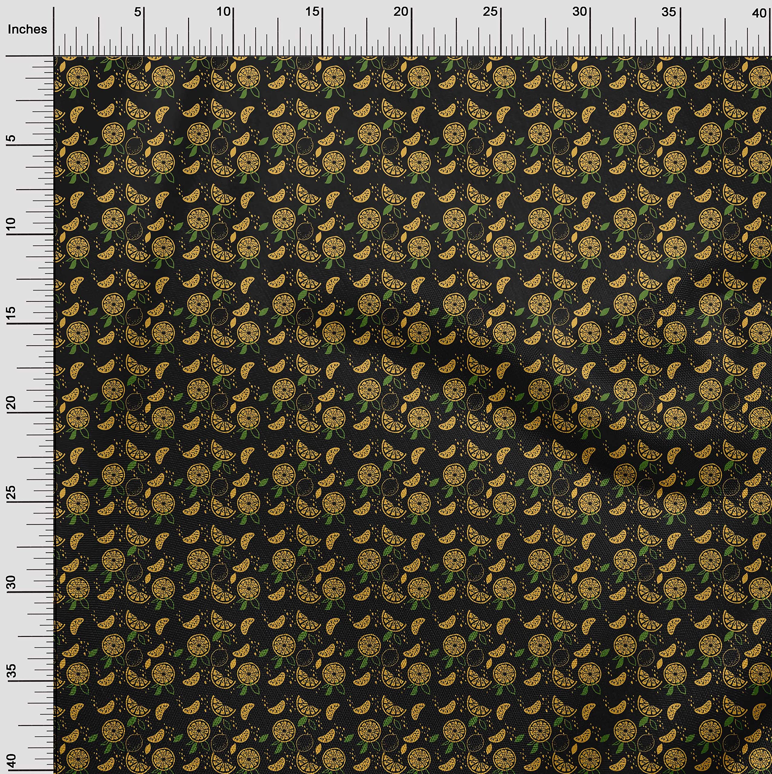 Premium Cotton Silk Black Fabric by The Yard - 42 Inch Wide for DIY Clothing & Sewing Projects | Printed, Caffeinated & Vaccinated Material | Perfect for Dresses, Scarves & Home Decor