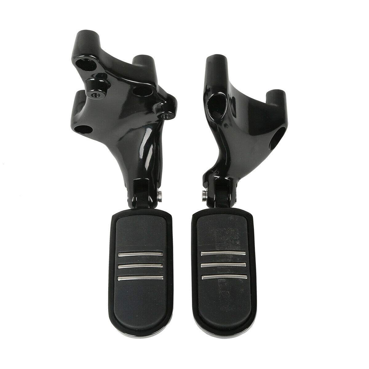 Harley Davidson Footpegs Kit - TCMT Rear Passenger Pillion Seat Footpegs Mount Compatible with Sportster Iron 883 XL883N (2016-2021) & Iron 1200 XL1200NS (2018-2021) - Perfect for Long Rides & Two-Up Riding