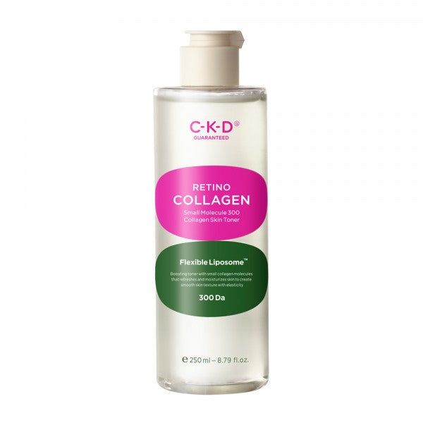 CKD Retino Collagen Small Molecule 300 Collagen Skin Toner 250ml - Hydrating Facial Essence for Anti-Aging & Skin Rejuvenation | Perfect for Daily Skincare Routine & Nighttime Hydration