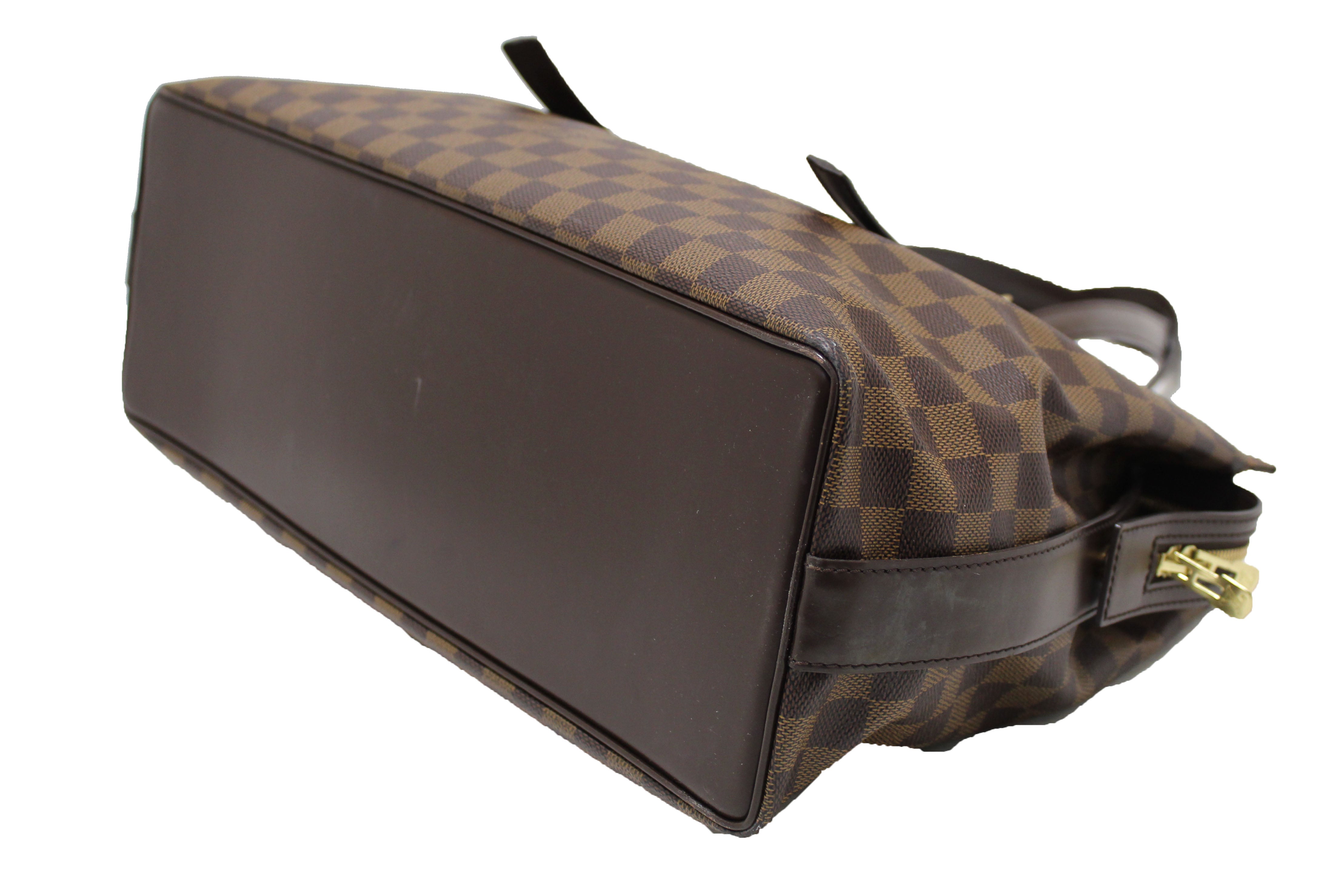 Authentic Louis Vuitton Damier Ebene Chelsea Tote Shoulder Bag for Women - Luxury Leather Handbag with Gold-Tone Hardware, Perfect for Work, Travel & Everyday Use