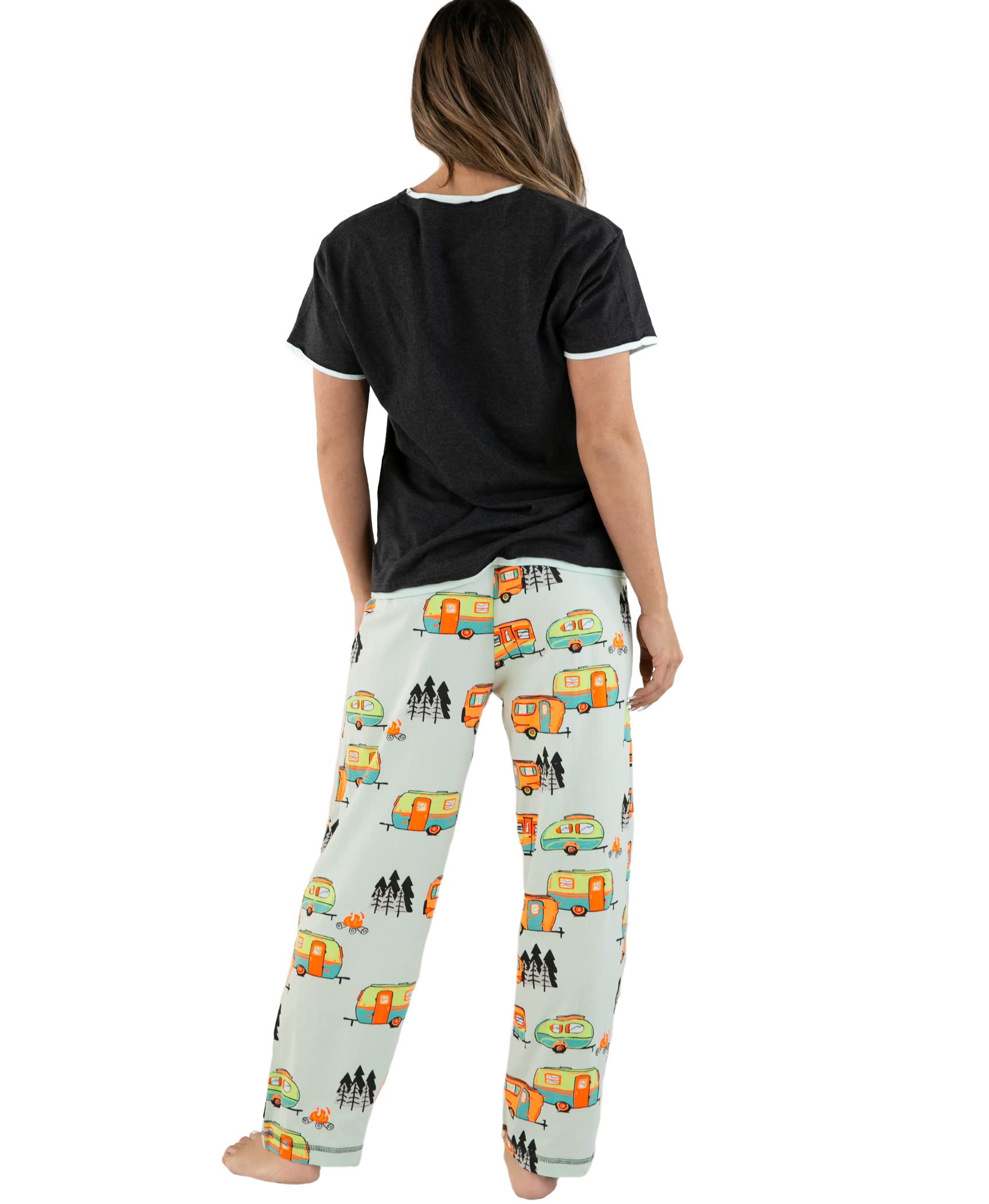 Lazy One Women's Pajama Set - Soft Short Sleeve Sleepwear with Cute Prints, Relaxed Fit for Lounge & Sleep - Perfect for Nighttime Comfort, Weekend Relaxation & Gift Giving
