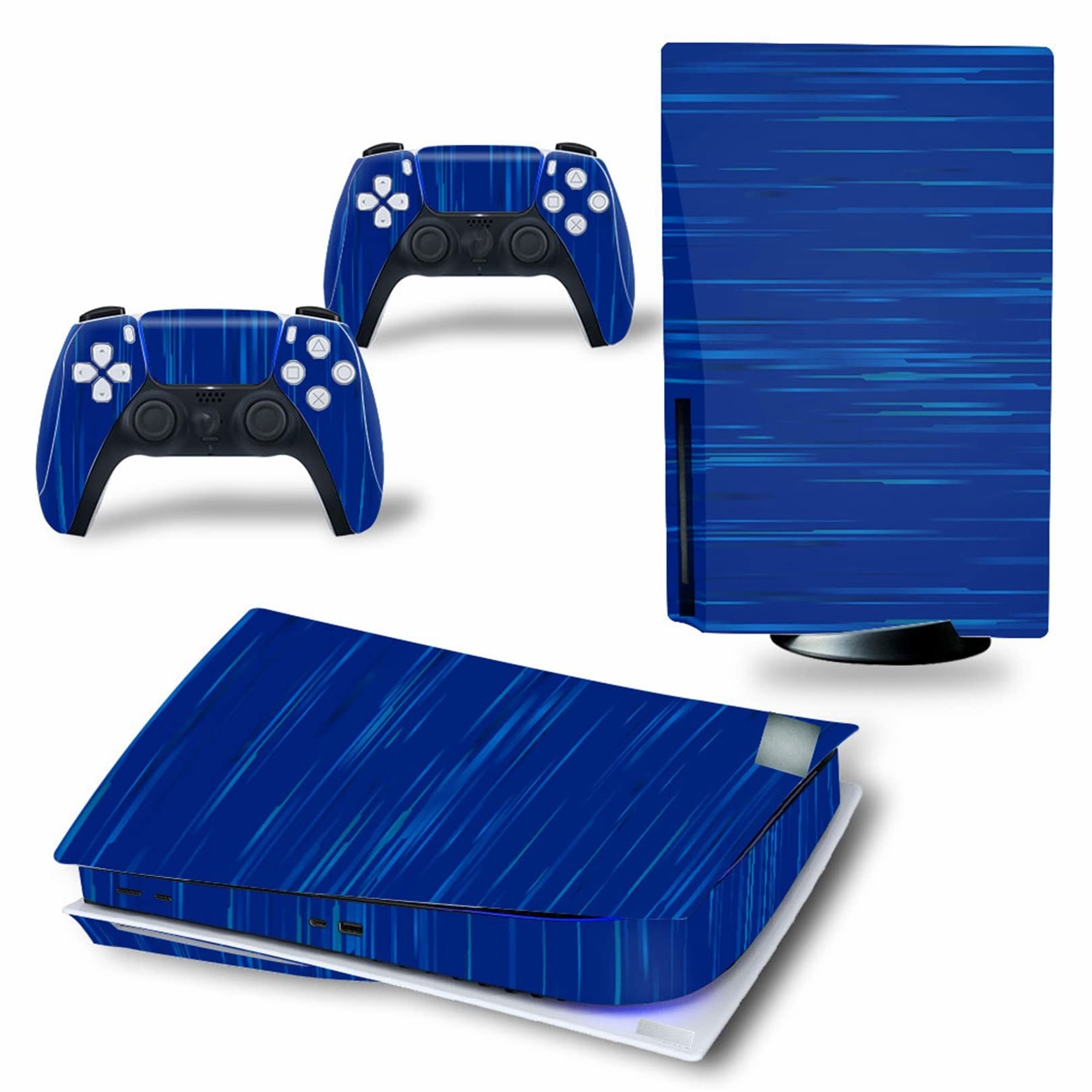 Anime Console Vinyl Skin Decal for PS5 Digital Edition - Scratch-Resistant Protective Cover for 2 Controllers - Bubble-Free & Anti-Scratch Film 47324 - Perfect for Gaming Setups & Anime Fans