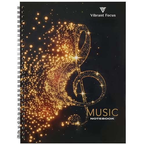 Blank staff paper sheet music notebook