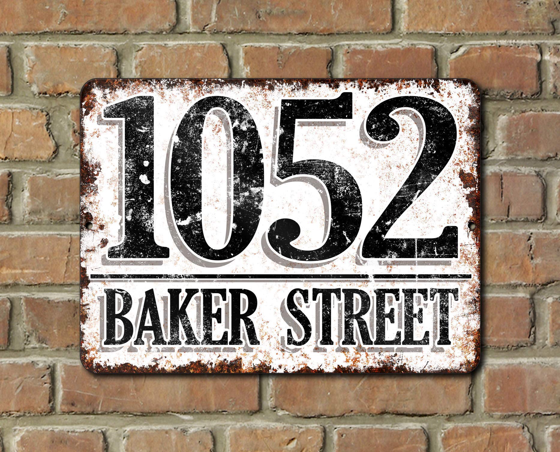 Personalized Custom House Address Plaque Sign - Durable Outdoor Metal Number Sign for Porch, Mailbox & Front Door - Weatherproof Home Decor for Curb Appeal & Housewarming Gifts